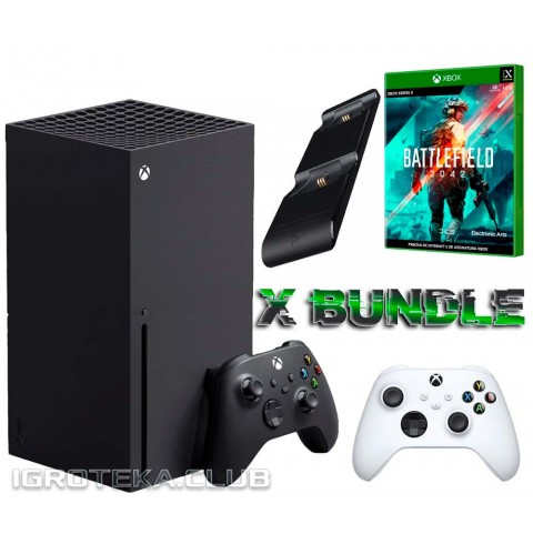 XBOX Series X + игра Battlefield 2042 + Беспроводной Контроллер + Зарядная Станция